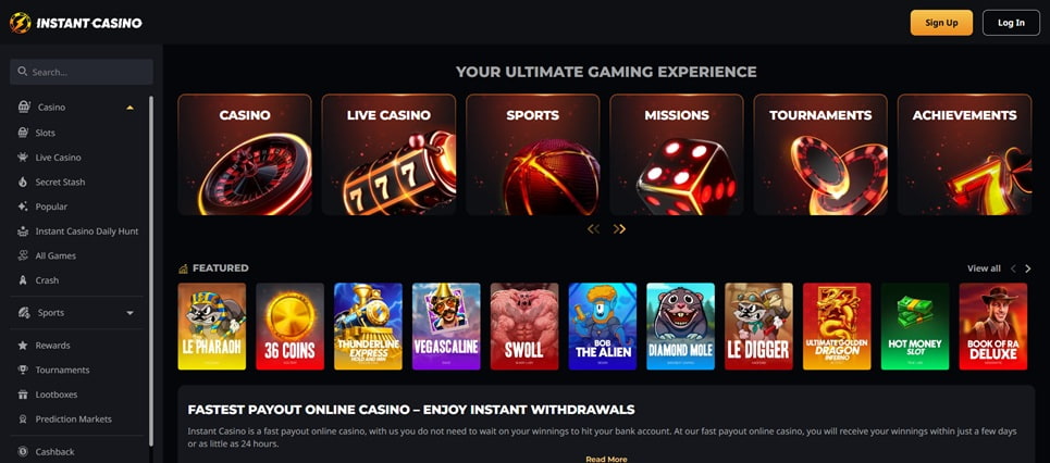 Instant casino